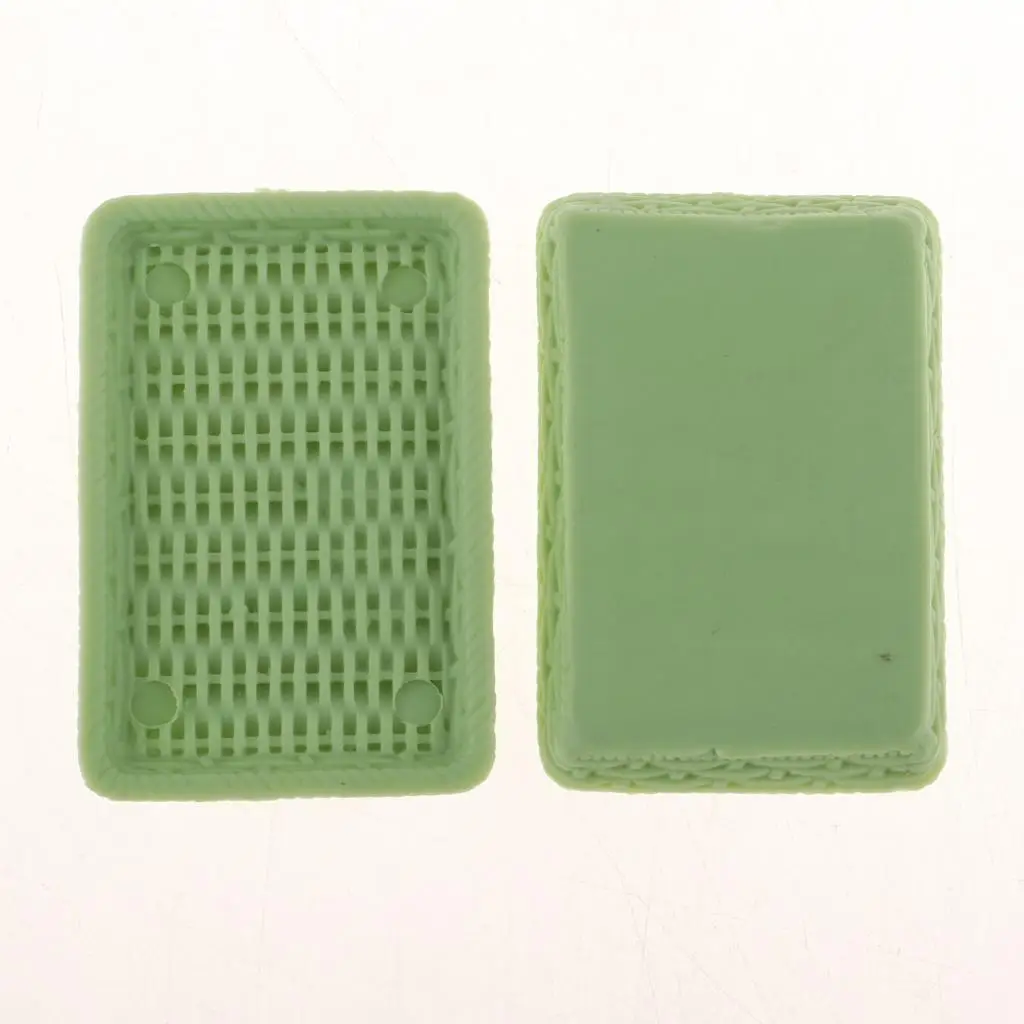 

10pcs 1/6 Fruit Plate Dollhouse Tableware Accessories Green