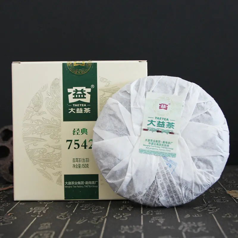 

2018 Yunnan Dayi Raw Puer Tea 7542 Classic Without Teapot Raw Pu Er Tea150g No Tea Pot