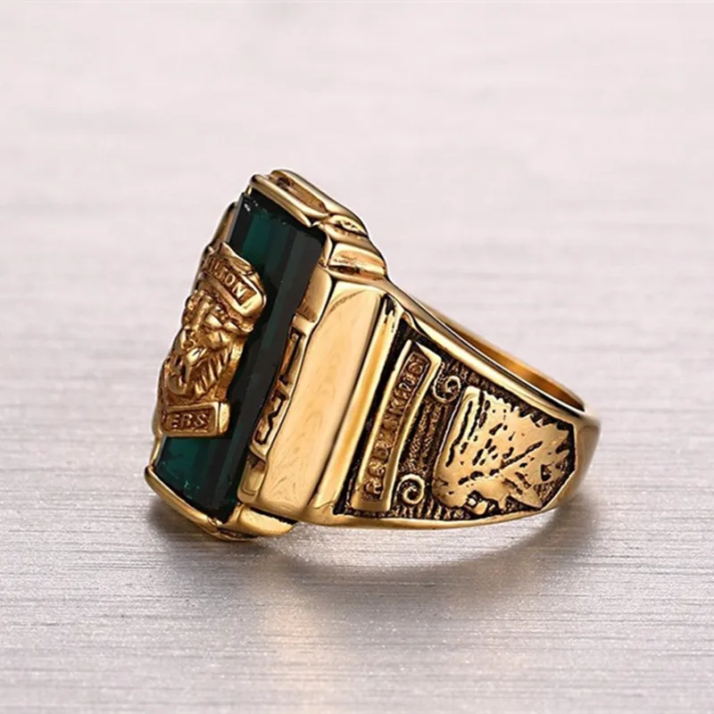 Vimio золотистые из нержавеющей стали красочные 1973 Walton Tigers кольца для мужчин |