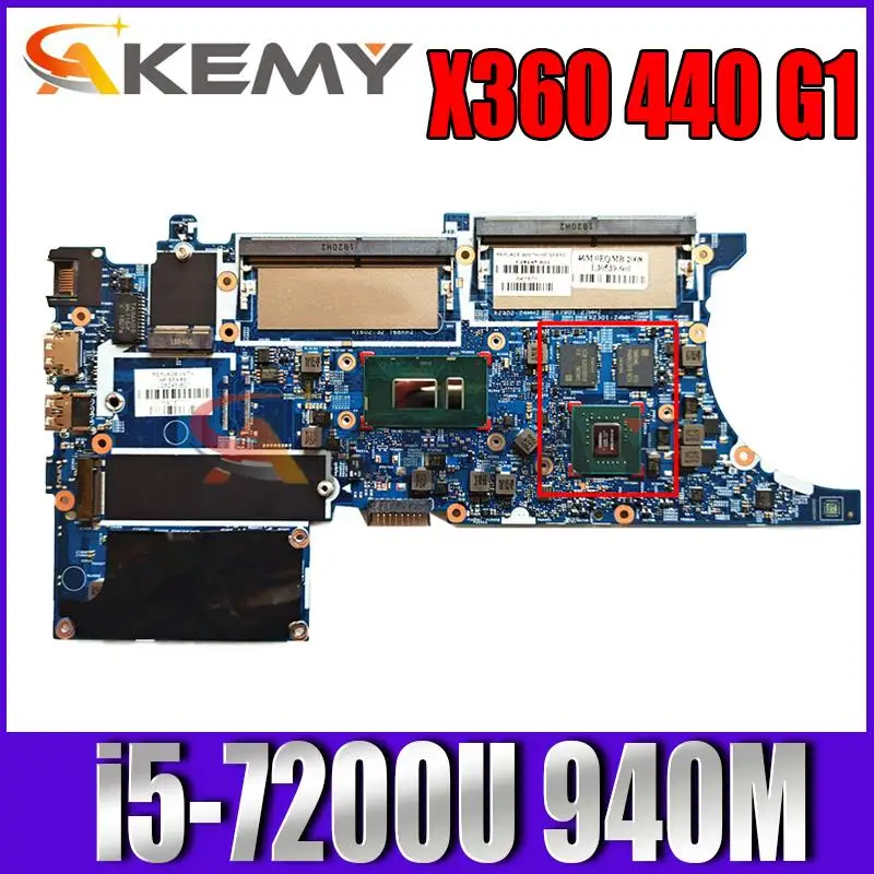 

for HP X360 440 G1 L28246-001 L28246-601 17869-1 448.0EQ07.001 i5-7200U 940MX NoteBook PC Laptop Motherboard Mainboard Tested