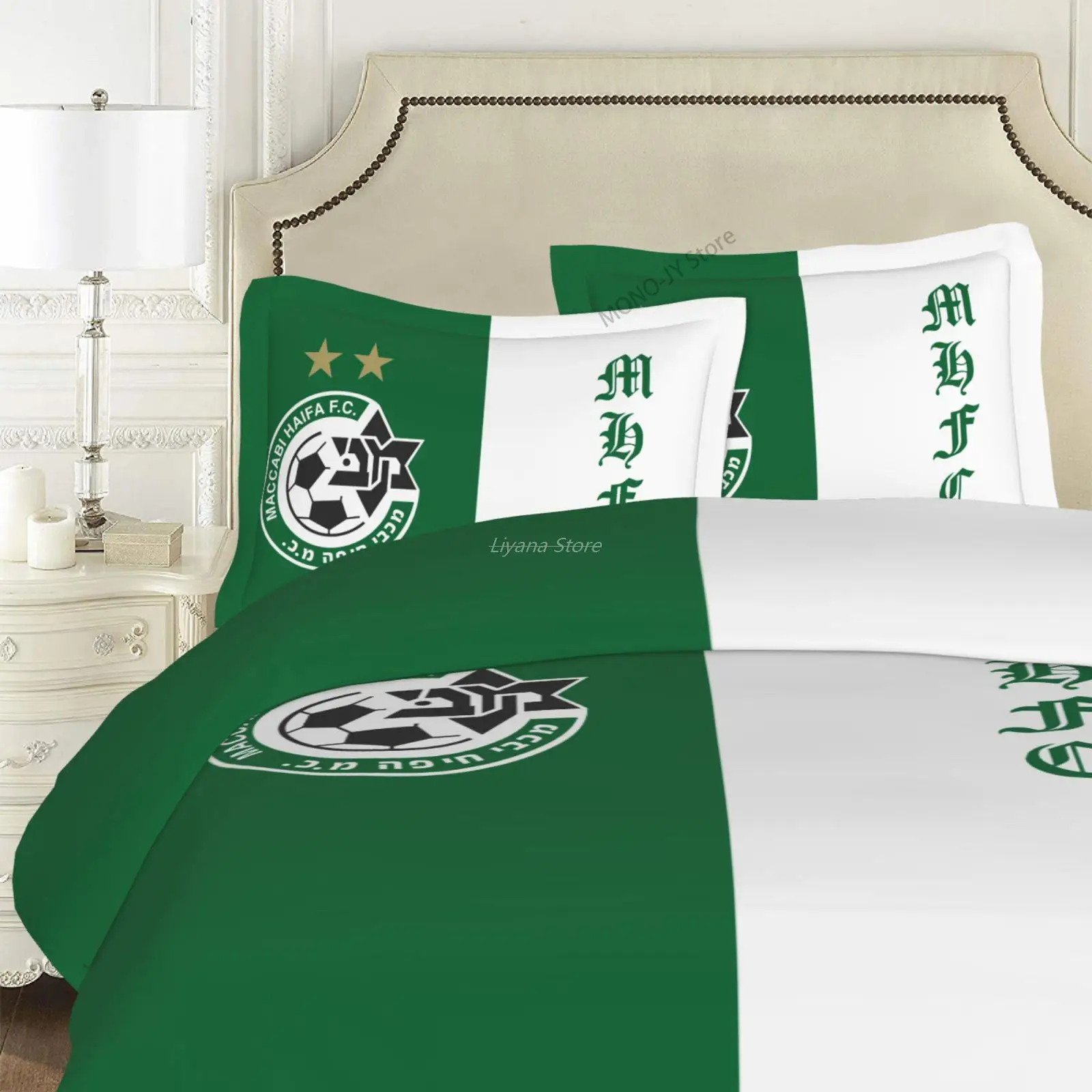 Всесезонный Комплект постельного белья Maccabi Haifa Fc из 3 предметов |