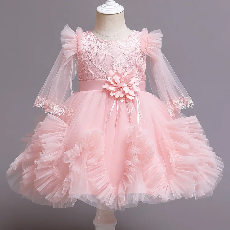 

Girls dress children's dress piano performance dress Princess Dress gauze fluffy dress