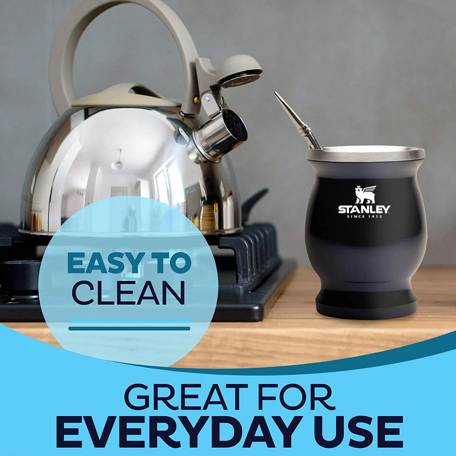 Настольная кружка Stanley из нержавеющей стали вакуумная матовая чайная чашка