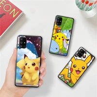 pokemon pikachu ash ketchum phone case for samsung galaxy a52 a21s a02s a12 a31 a81 a10 a30 a32 a50 a80 a71 a51 5g