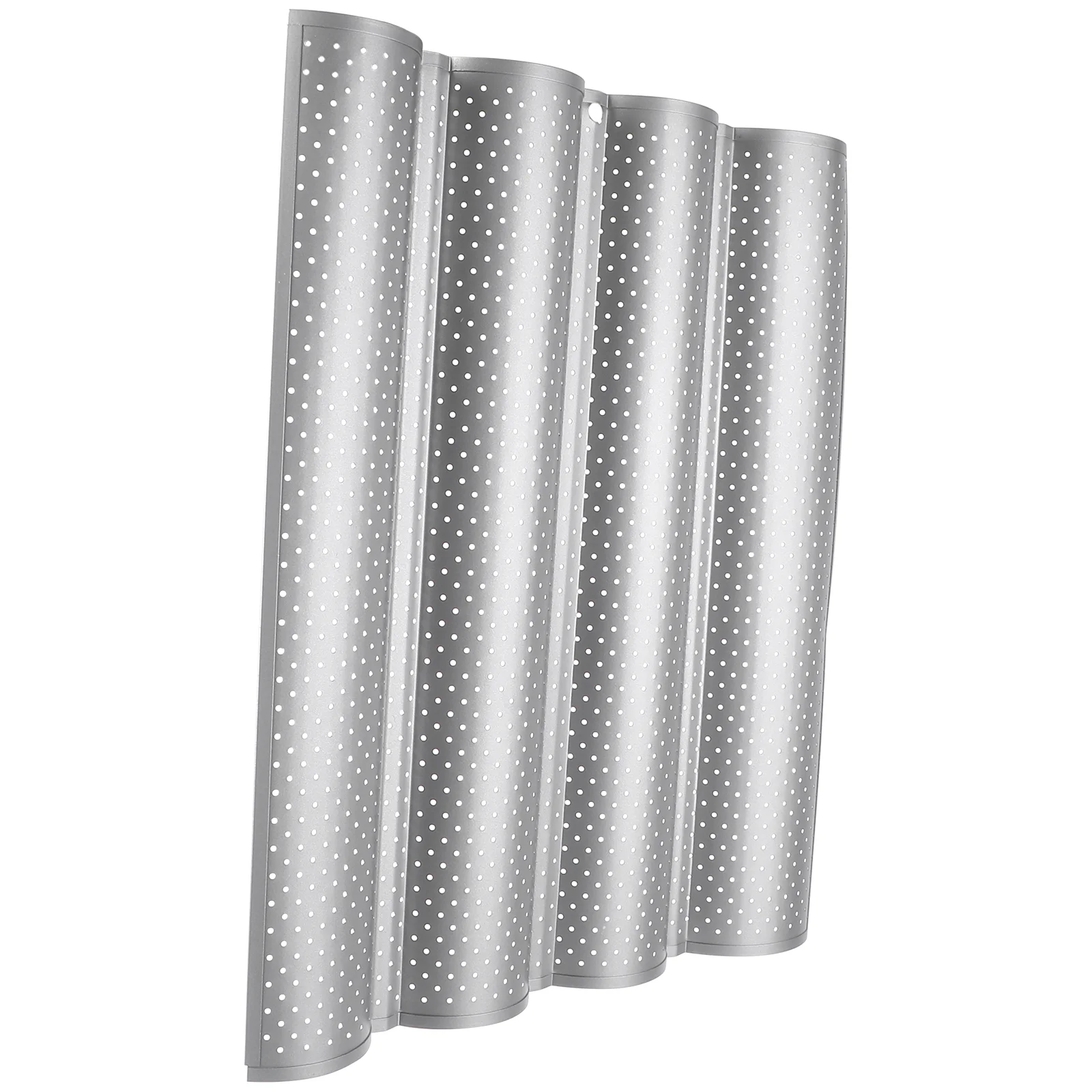 

Baking Mould Bread Stick Wave Stick Baking Tray for Home Cake Shop (Silver)