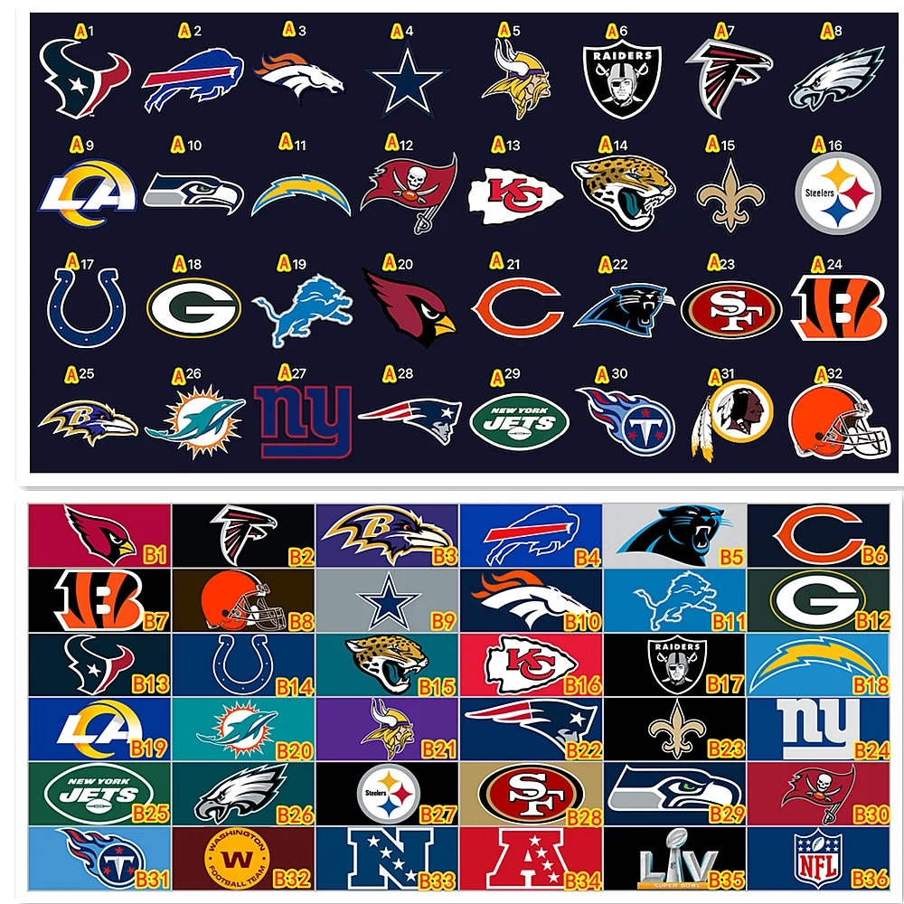 Юридическая копия NF американский футбол Прочный логотип для регби нержавеющая