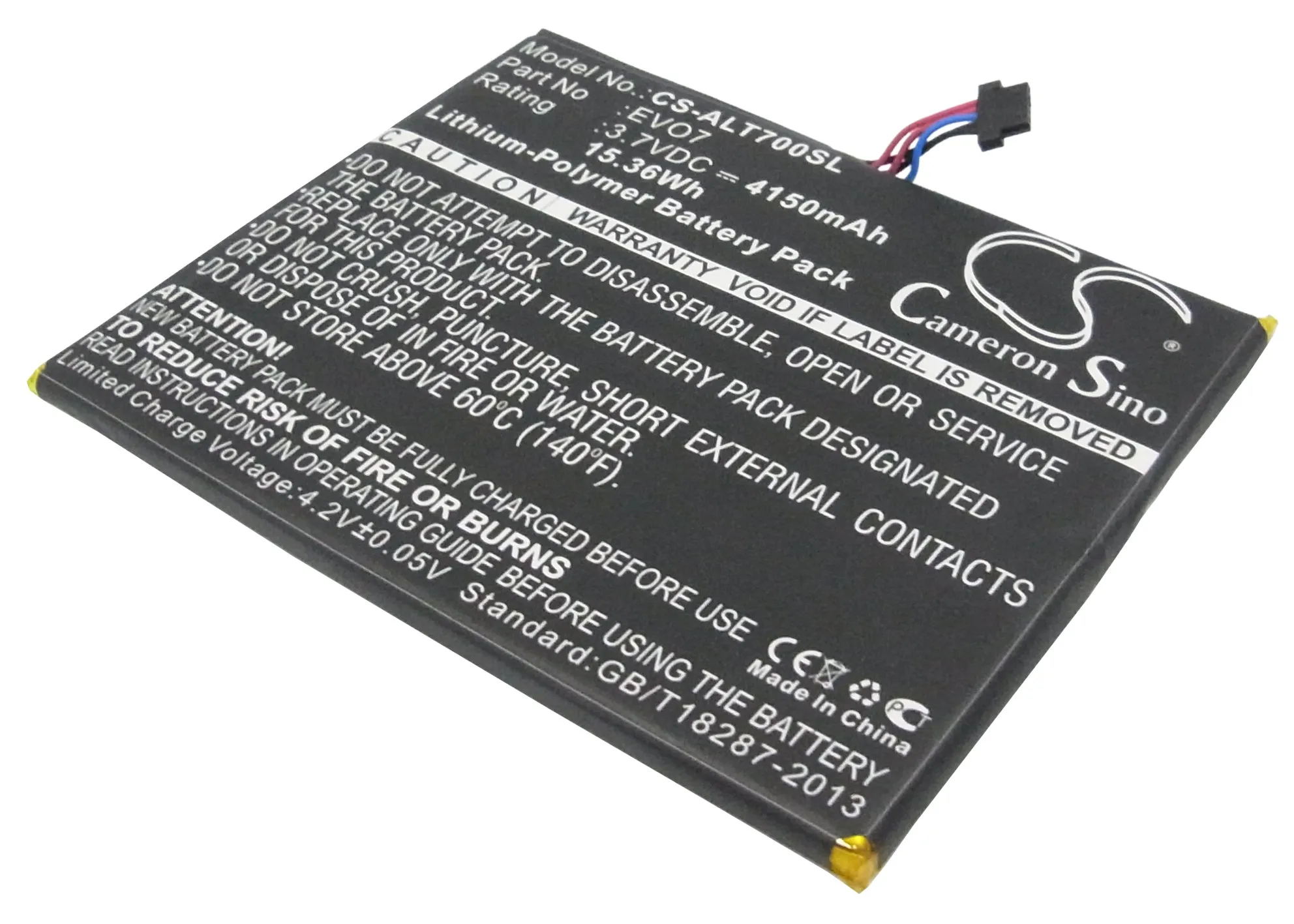

4150mAh EVO7 CAB4160000C1 аккумулятор для Alcatel One Touch EVO 7 OT-T70