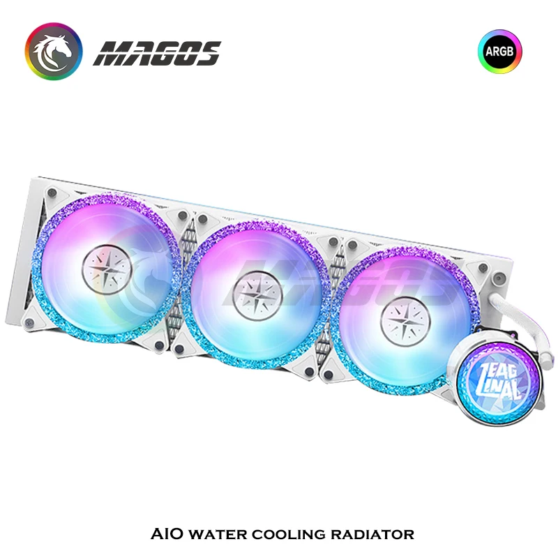 ZEAGINAL ЦП AIO кулер для AMD Intel LGA1700 2066 2011 115X 1200 ШИМ насос все в одном радиатор водяного