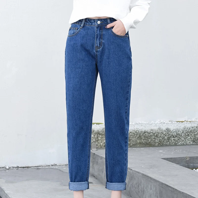 

Лидер продаж, женские модные брюки, джинсы с высокой талией, прямые свободные повседневные длинные брюки
