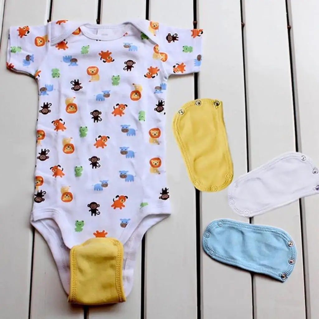 

Bodysuit Extenders Pack Of 4, Labeled t Size Snaps, Extender
