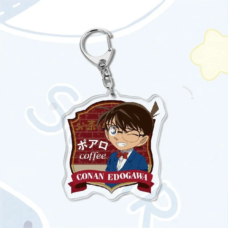 

Keychain Women Detective Conan Anime Cartoon Figure Jimmy Kudo Key Ring Cute Funny Man Girl Key Holder Jewellery Metal Breloczek