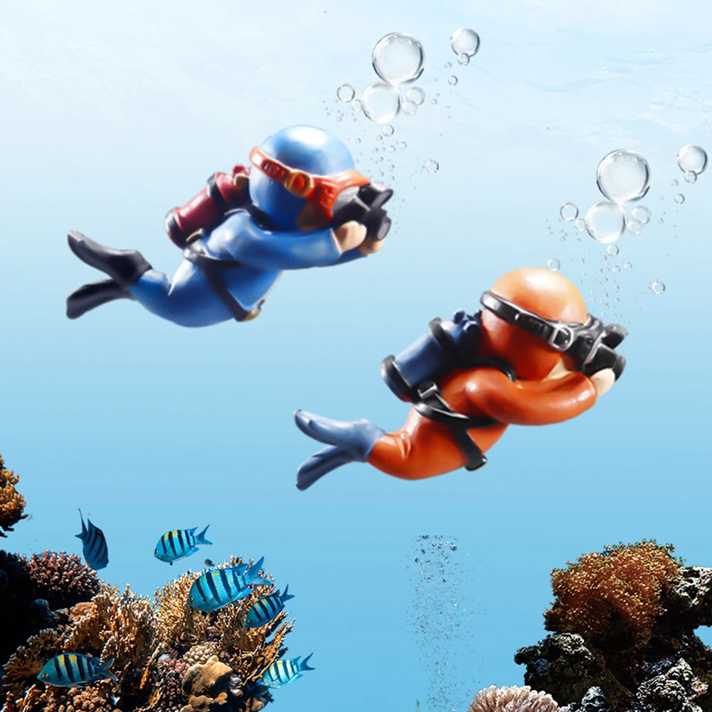 

Miniature Diver Figure Diving Model Action Figure Miniature Sea Animal Model Ornaments Aquarium Decor Fish Tank Acc Figurine Toy