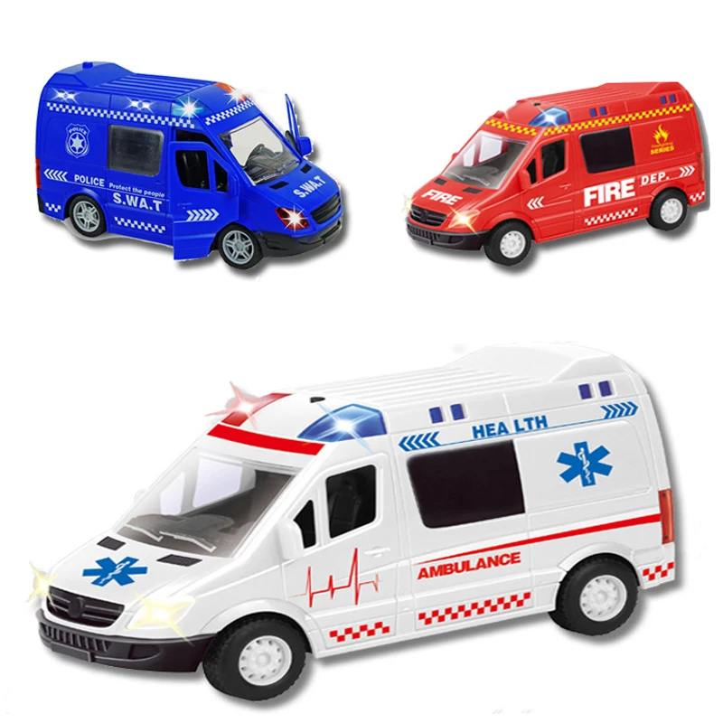 

Cars Trucks Toy Ambulances with Sound Fire Truck Toys Police Cars for Kids Remote Control Car Mini Rc Kids Toys Boys