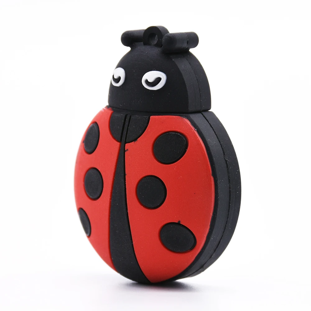 Флеш-накопитель с божьей коровкой 64 ГБ 32 Мультяшные Usb-флеш-накопители 128 Usb-ключ