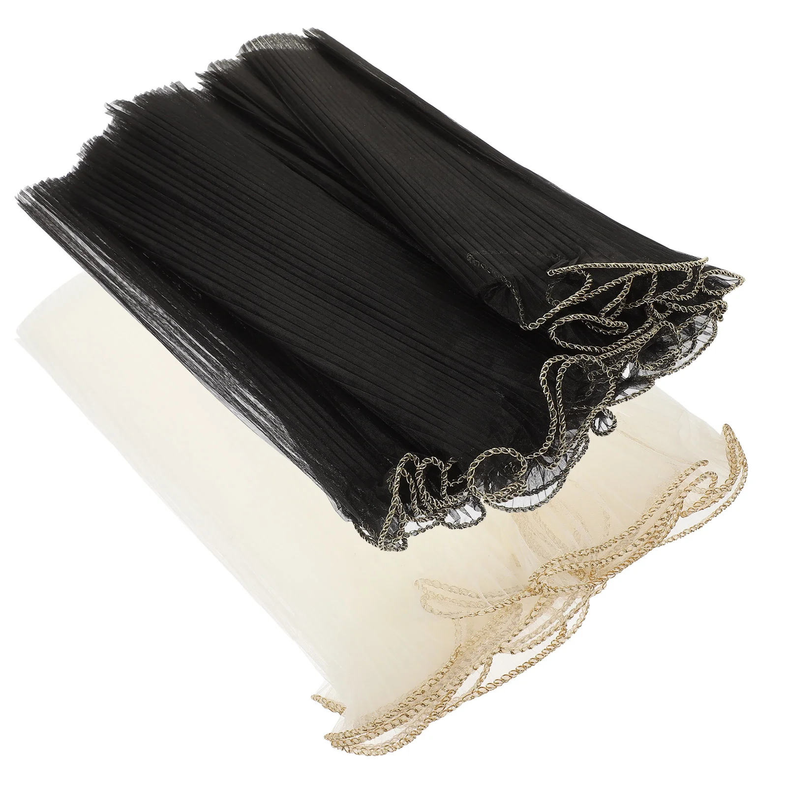 

2 Rolls Of Delicate Wrinkled Wavy Floral Decorative Yarn For Flower Packaging Flower Bouquet Wrapping Mesh