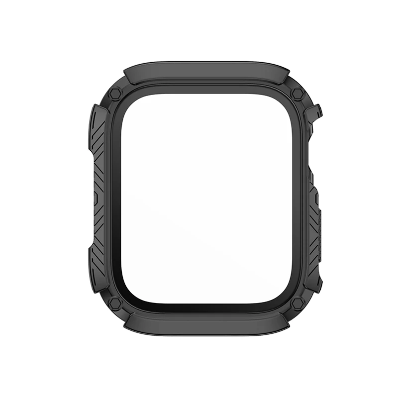 Tempered Glass Screen Protector Case For Apple Watch Case 44mm 45mm 40mm 41mm Waterproof Cover Bumper for iWatch se 8 7 6 SE 5