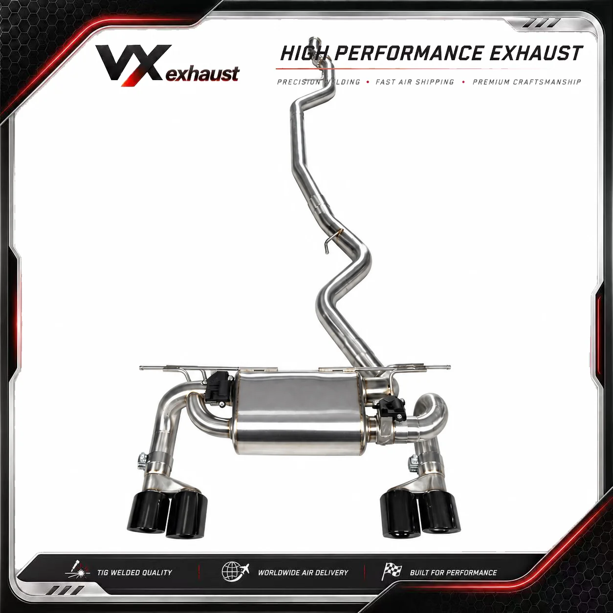 Фото Высокопроизводительная выхлопная система Valvetronic Catback для BMW 435i F36 Gran Coupe 2015 N55 3.0T №1
