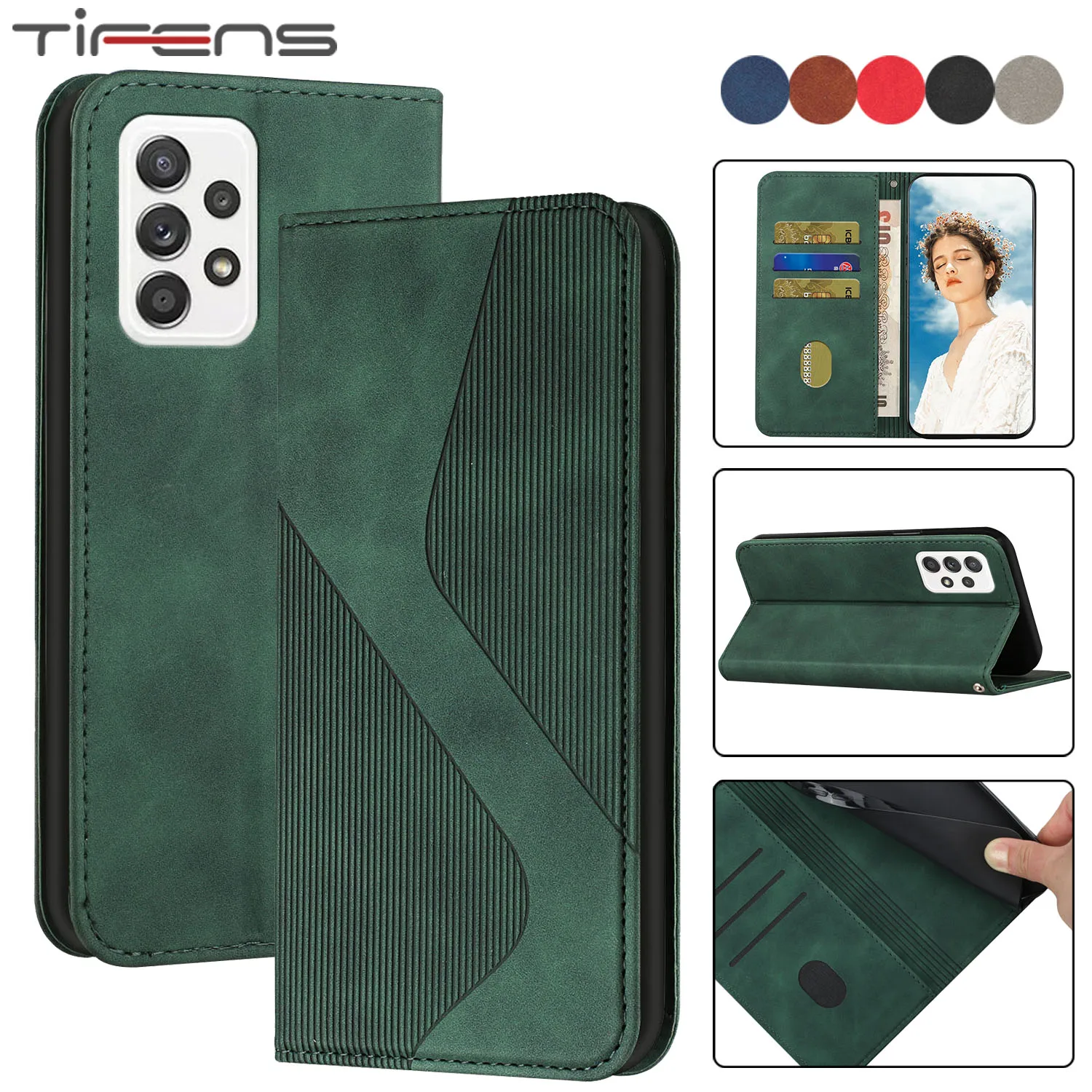 

Flip Leather Case For Samsung Galaxy A73 A53 A33 A23 A13 A03 A72 A82 A52 A42 A32 A22 M52 M51 M31 S M30S Wallet Card Phone Cover