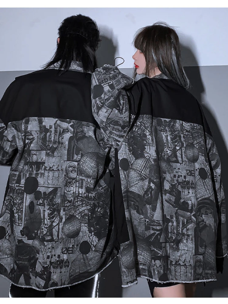 Куртка-карго Mafokuwz Мужская джинсовая в стиле хип-хоп