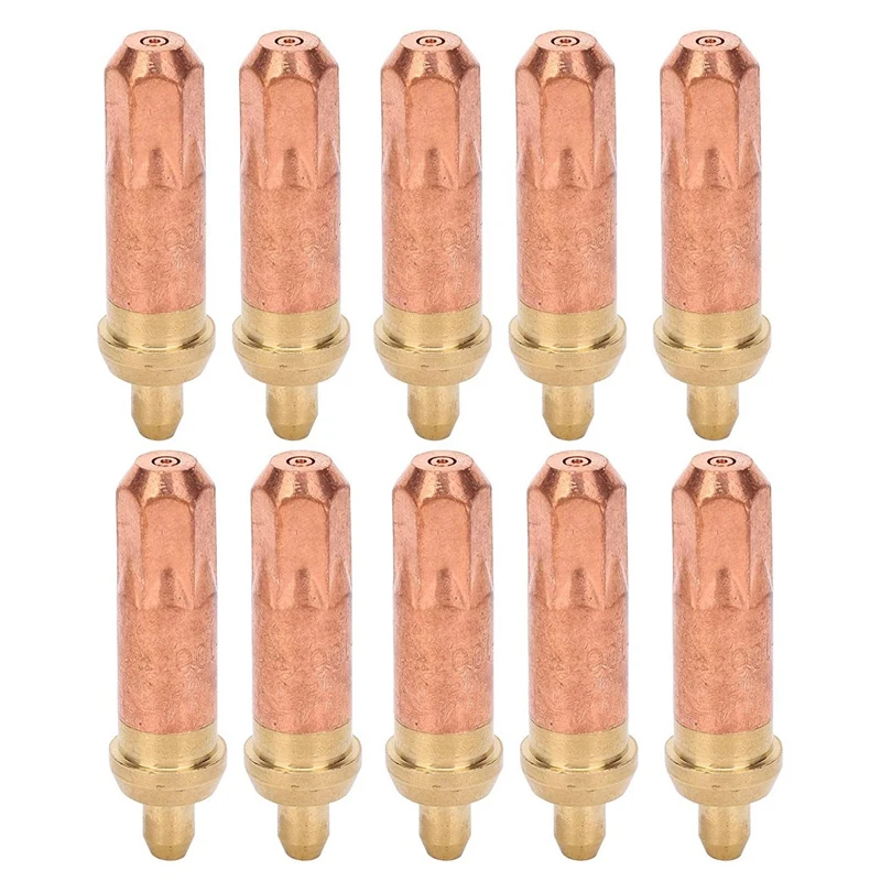 

10 PCS Propane Acetylene Cutting Torch Tips Brass Gas Cutting Nozzle Tip Sleeve Type Torch Consumables