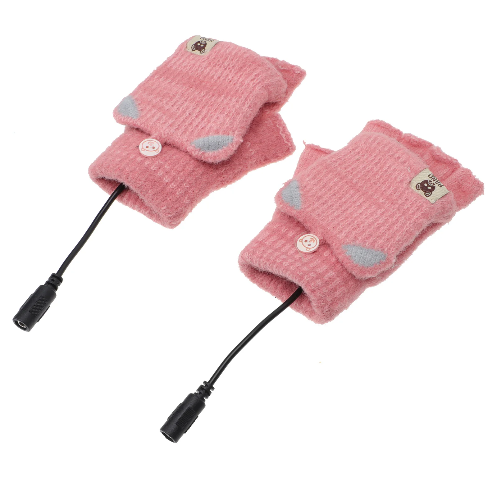 

1Set of Heated Cotton Knitted Half Finger Mitten Typing Warm