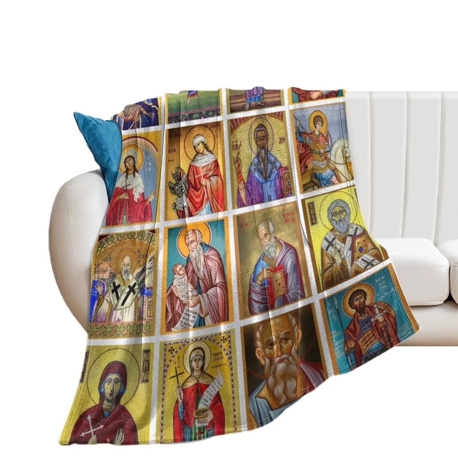

Jesus Virgin Blanket Soft Cozy Flannel Throw Blanket Home Bedding Living Room/Bedroom Warm Blanket Quilt for Kids, Adults, Elder