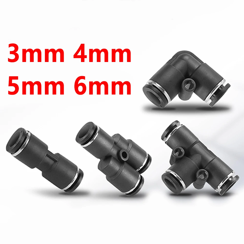 Быстроразъемный соединитель PU PV PE PY 3мм 4мм 5мм 6мм