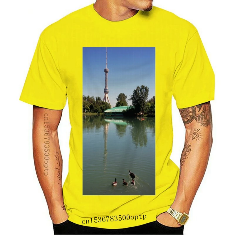 

New Tv Tower At The Lakeside Tashkent Tv MenS T-Shirt