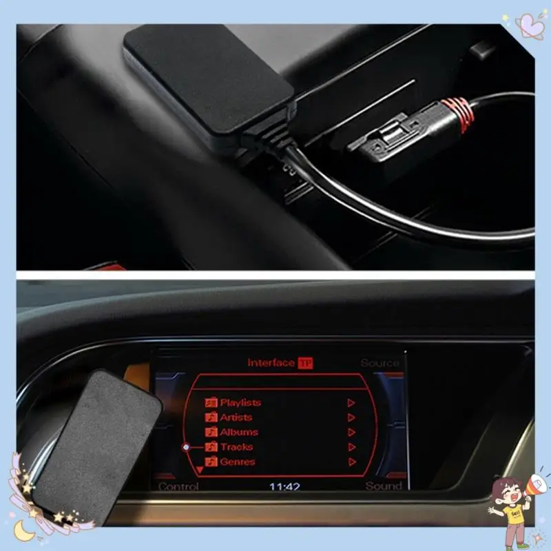 Фото ABFG-AMI MMI Bluetooth-адаптер Aux-кабель Bluetooth аудиокабель для Q5 A5 A7 R7 S5 Q7 A6L A8L A4L №4