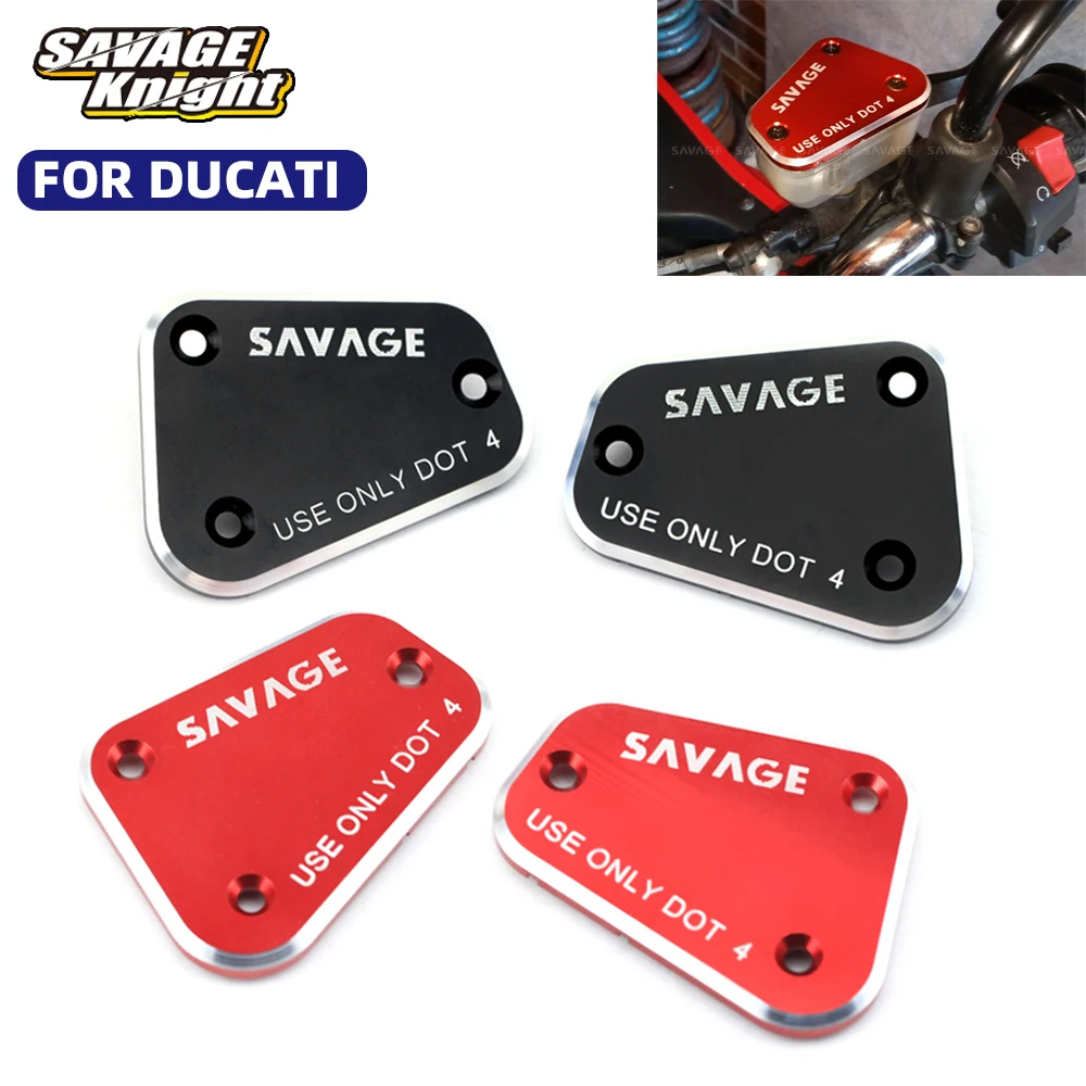 

Motorcycle Front Brake Clutch Reservoir Cover For Ducati Streetfighter 848 1100/S GT1000 Multistrada 1000DS Fluid Oil Pump Caps