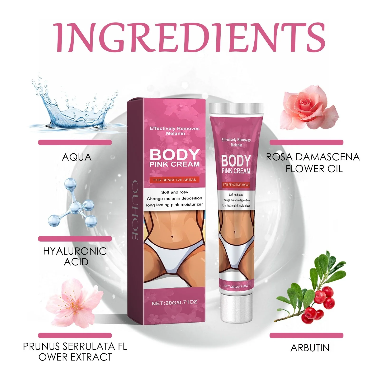 Отбеливающий крем для тела отбеливающая Сыворотка внутренней части бедра