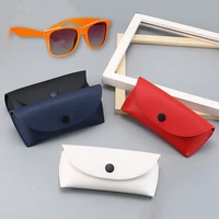 2022 pu leather eye glasses cases sunglasses hard case sun glasses lightweight protector glasses box portable pouch bag stylish