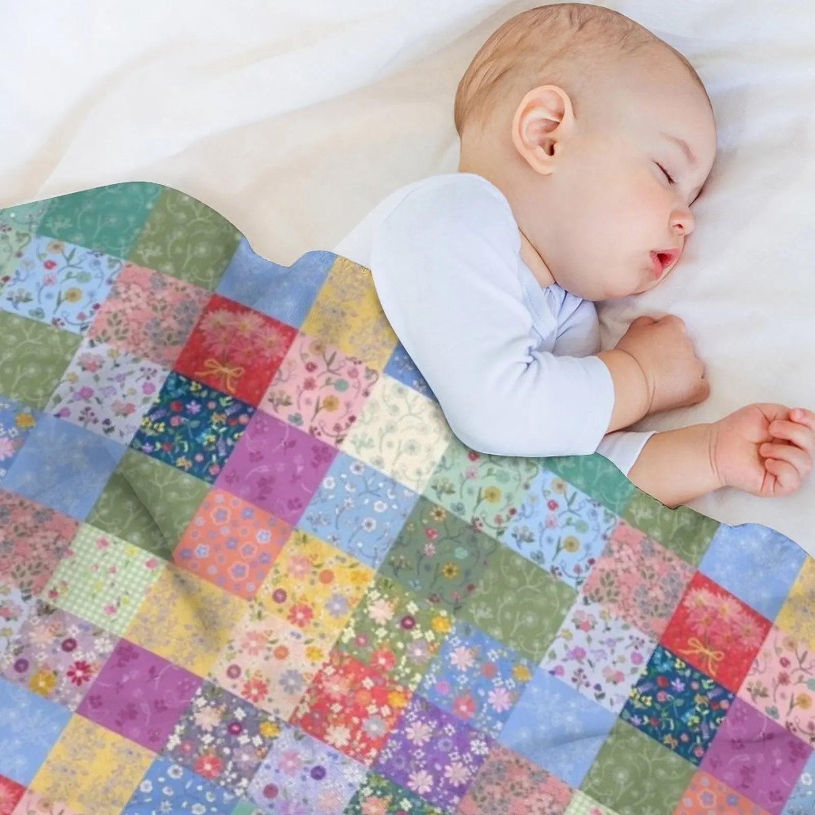Фото Плед-покрывало Hand-me Down Patchwork Quilt от Tea with Xanthe: Мягкое декоративное одеяло для дивана и спальни №3