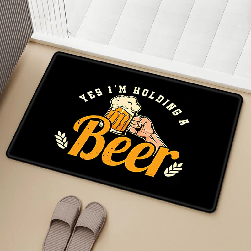 

Welcome Bathroom Foot Bath Mat For Hallway Friday Beer Carpets Doormat Entrance Door Room Mats Prayer Rug Rugs Kitchen Carpet