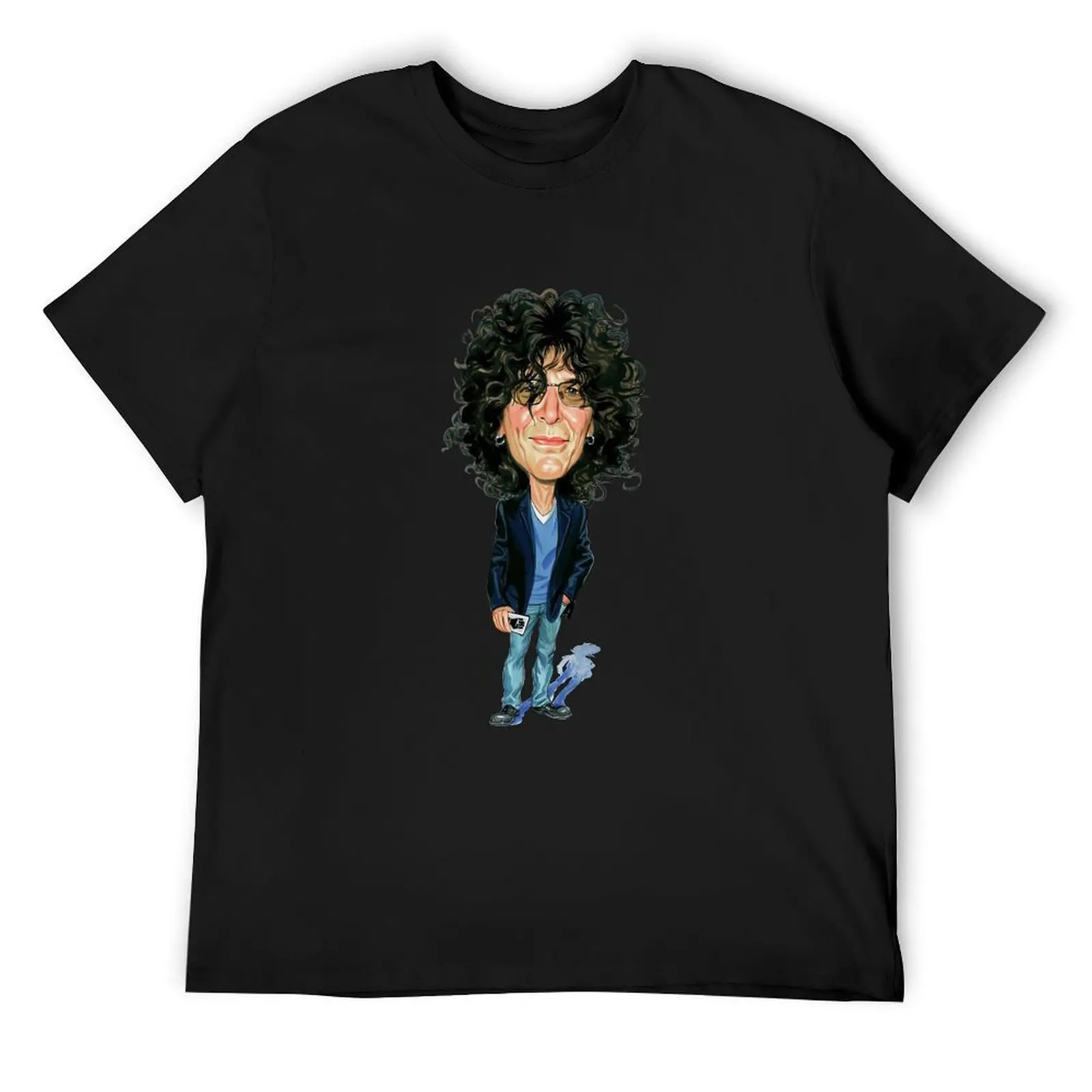 Футболка Finds Howard Stern Art футболки с рисунком черные рубашки мужская мода