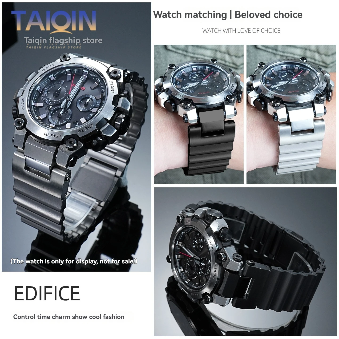Фото Модифицированный быстросъемный ремешок из нержавеющей стали для Casio G-SHOCK 5672 MTG-B3000, цельнометаллический браслет для часов, аксессуары №2