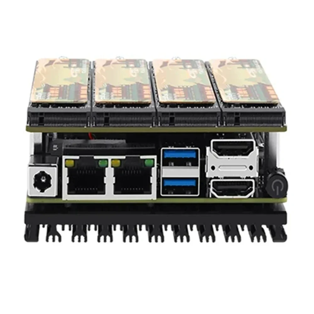 X86-P5 Development NAS материнская плата 4 * M.2 NVME Kit брандмауэра маршрутизатор i3-N305 N100 DDR5 2x