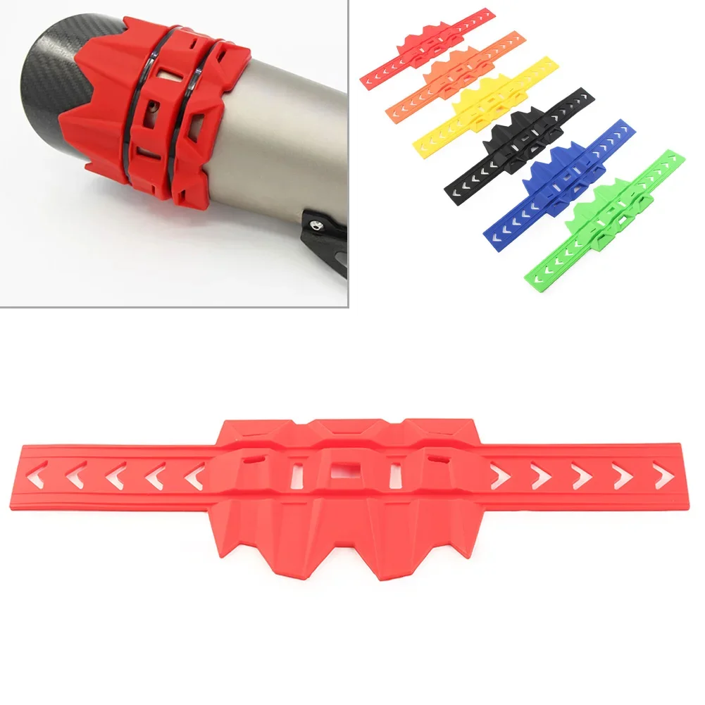 

Universal Rubber Exhaust Tail Pipe Guard Protector Cover Motorcycle Accessories