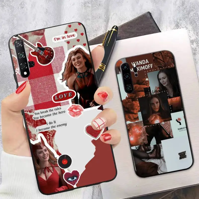 

Disney Scarlet Witch Phone Case for Huawei P30 40 20 10 8 9 lite pro plus Psmart2019