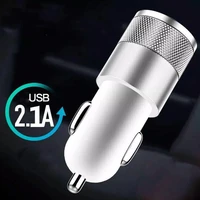 2 1a dual usb car charger 2 ports lcd display 12 24v cigarette socket lighter car charger for iphone huawei etc