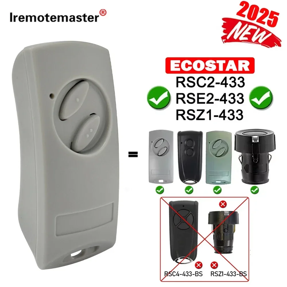 Фото Новейший ECOSTAR, совместимый с Liftronic 500 700 800 Ecostar RSC2-433 RSE2-433 RSZ1, пульт дистанционного управления для гаражных ворот, 433 МГц №2