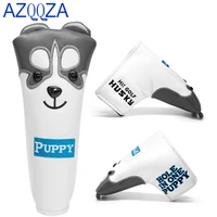 golf lovely dog cartoon putter cover headcover blade putters head cover with magnet magnetic closure leather