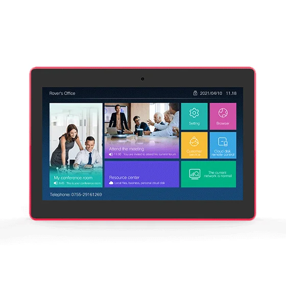 

Meeting Room Booking Display Wall Mount POE Tablets 15.6 Inch Android 10 OS Touch Screen NFC Tablet PC With LED Light Bar