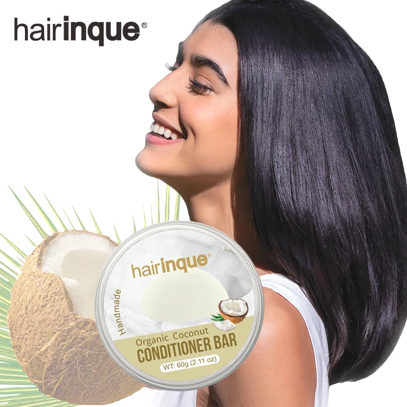 

Мыло Hairinque ручной работы из органического кокоса глубоко увлажняющее для сухих или поврежденных волос, средство для ухода за волосами, 60 г