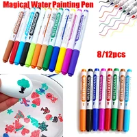 pen water drawing magic colorful mark doodle pen erasable floating pen magical water painting pen whiteboard markers