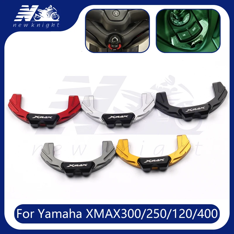 

Аксессуары для мотоциклов Yamaha XMAX125 XMAX400 X MAX XMAX 125 400, алюминиевая электрическая дверная замка, декоративная крышка для запуска