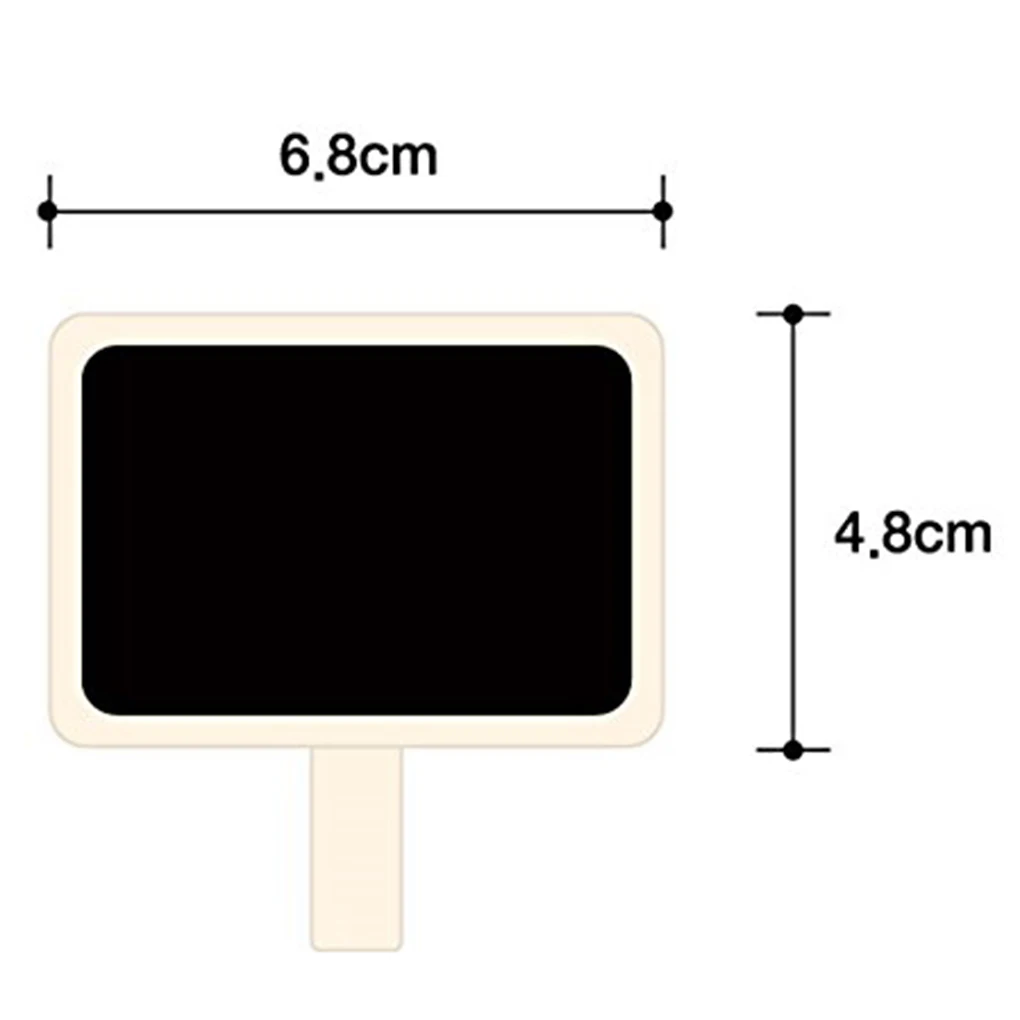 

ZHUTING 10pcs Mini Wooden Blackboard Clamps Note Retangle Chalkboard Clip Tag Message Board for Wedding Party Paper Photo DIY