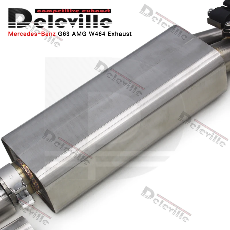 Фото Выхлопная система OEM Valve Muffler из нержавеющей стали для Mercedes-Benz G63 W464 4.0T 2019-2023, модифицированная, с улучшенным звуком (Catback) №4