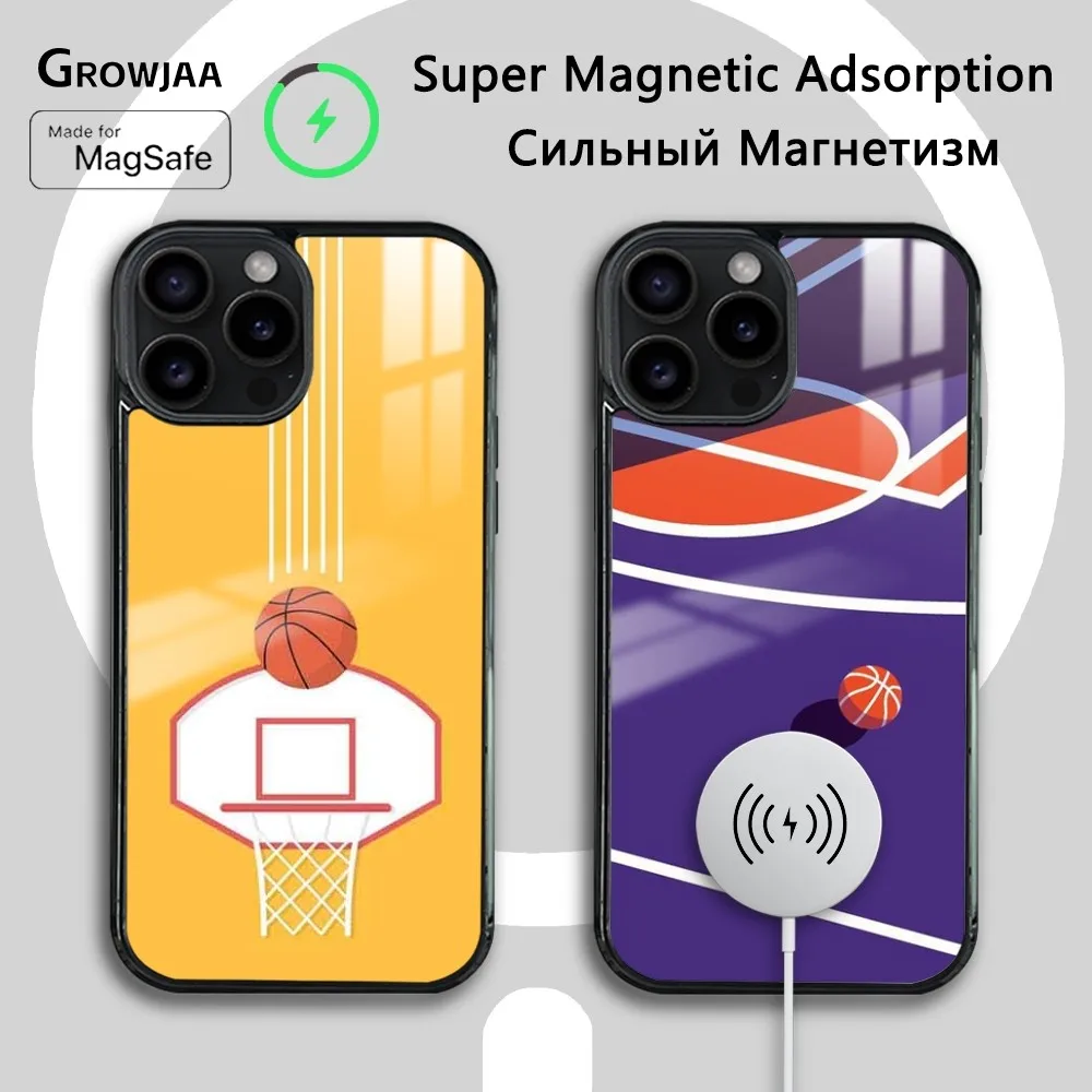 Чехол для телефона с баскетбольным спортивным дизайном iPhone 16 15 14 13 12 11 Pro Max Plus Mini