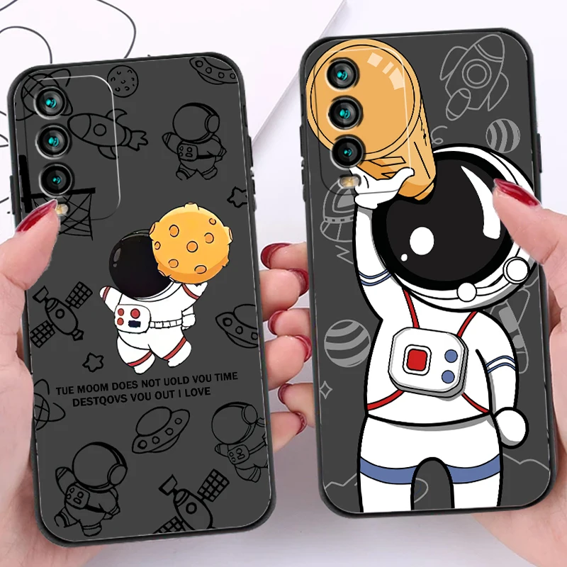 

Astronaut Fashion Phone Cases For Xiaomi Redmi Note 10 10 Pro 10S Redmi Note 10 5G Coque Back Cover Carcasa